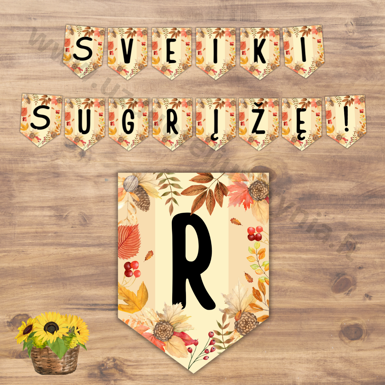 Rudeninių girliandų rinkinys, PDF