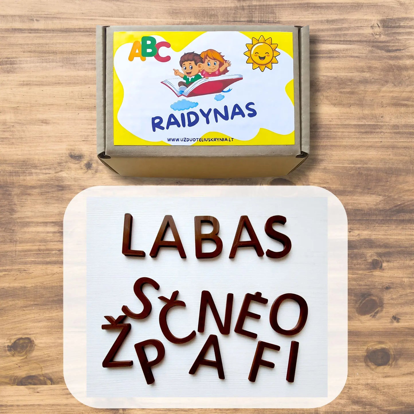 Lietuviškas raidynas.