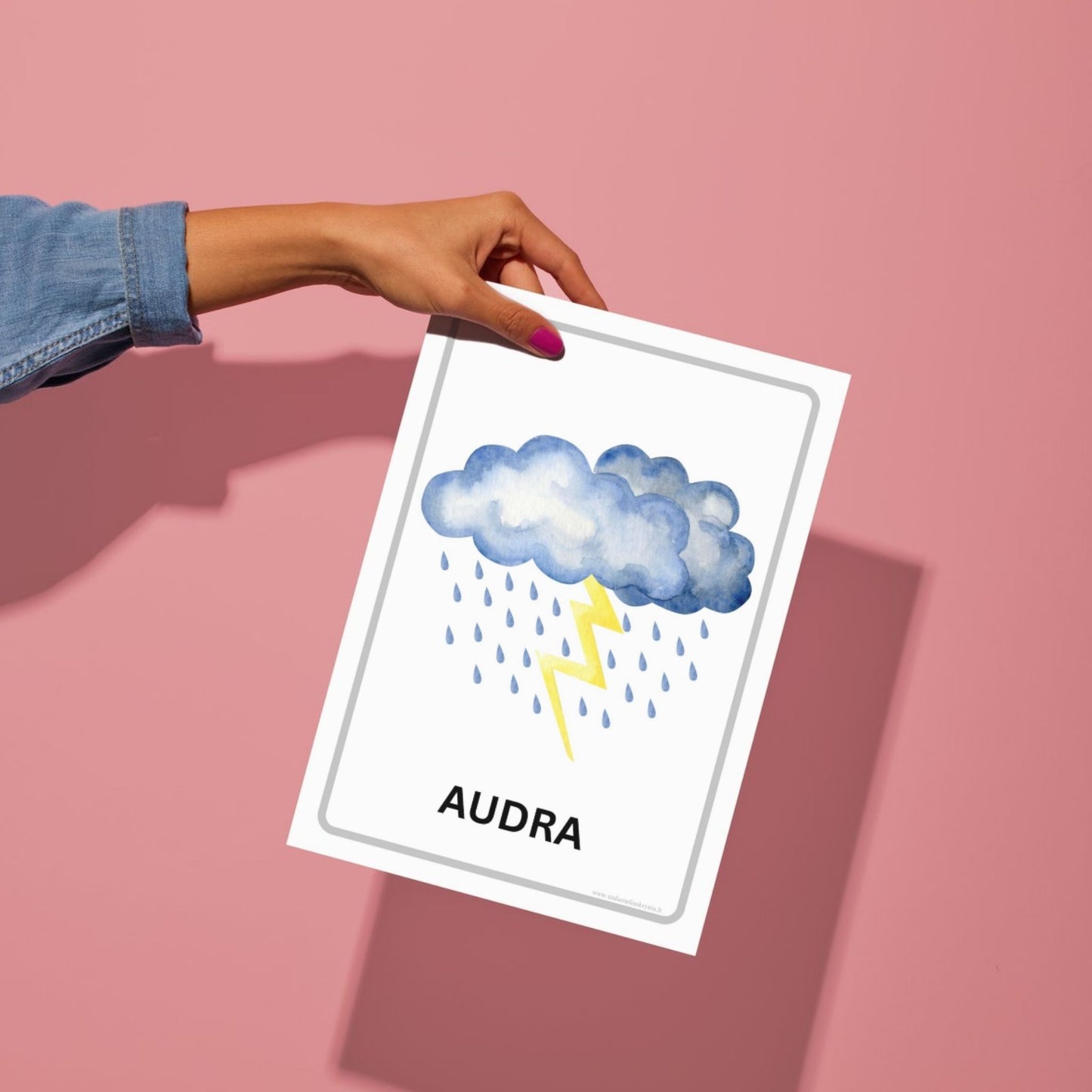 Orų plakatai atsispausdinti.