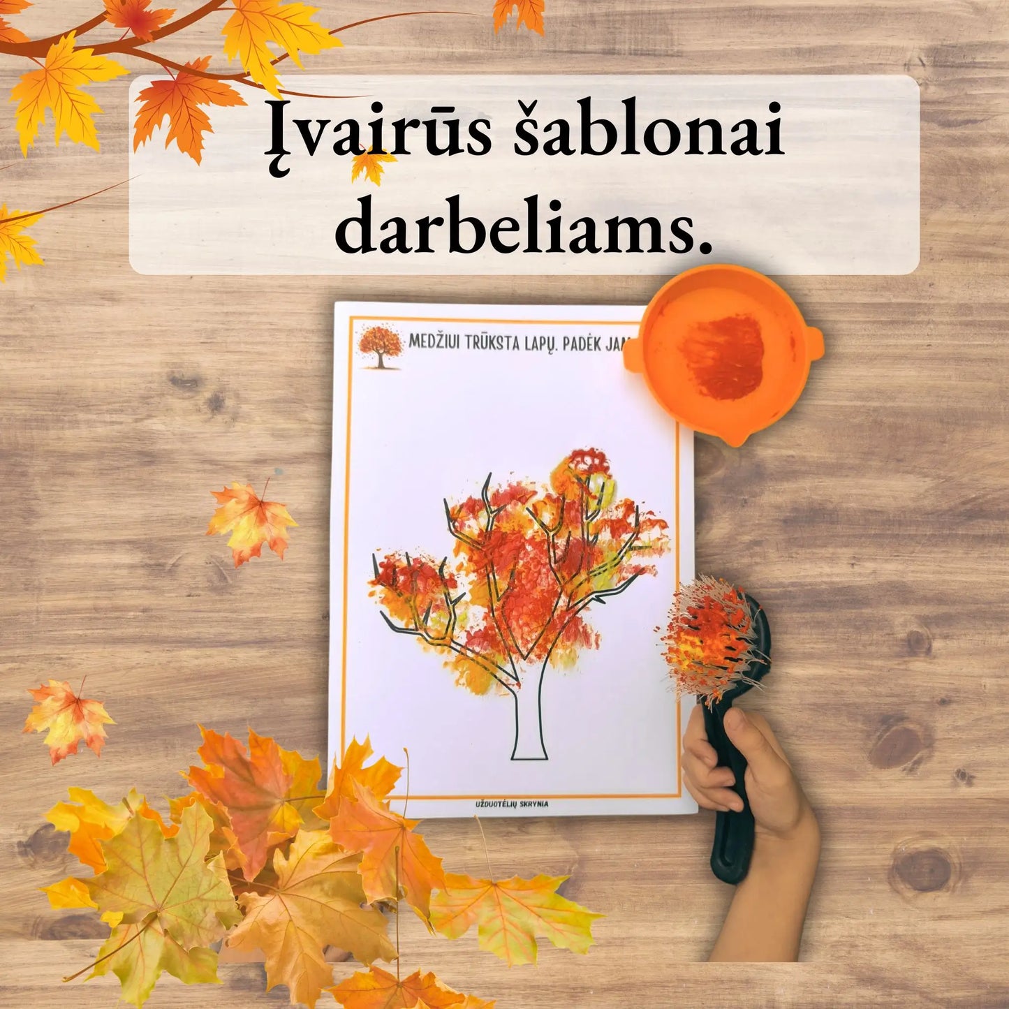 Užduotėlės vaikams apie rudenį – lavinamosios pratybos atsispausdinti.