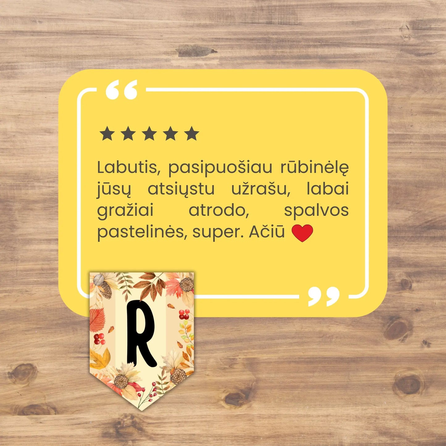 Rudeninė vėliavėlių girlianda klasei ar darželiui.