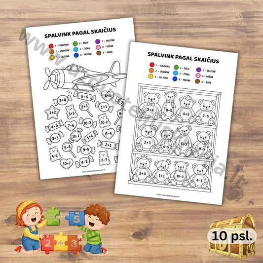 Matematikos užduotys 6-7 metų vaikams, pdf.