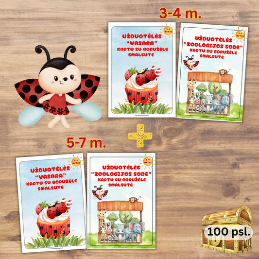 Boružėlės Smalsutės užduotėlių rinkinys, PDF